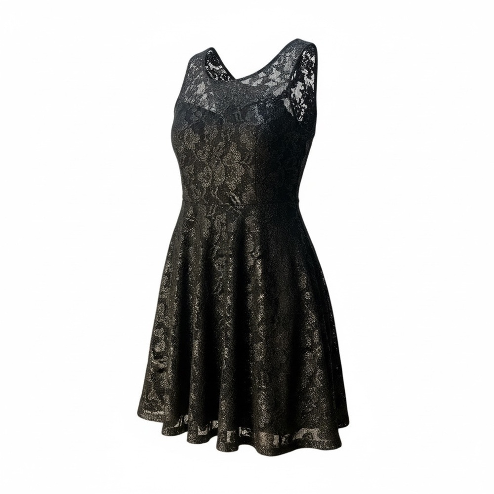 Express Black Lace Mini Dress